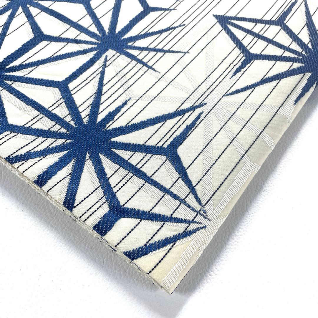 専用帯6159 5805 二点セット ●高級 正絹 藍染 全通 袋帯