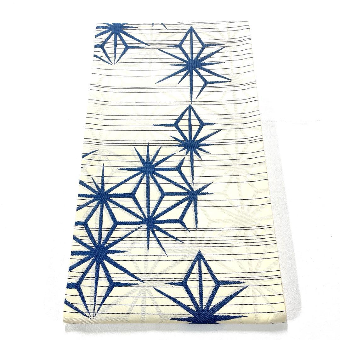 専用帯6159 5805 二点セット ●高級 正絹 藍染 全通 袋帯