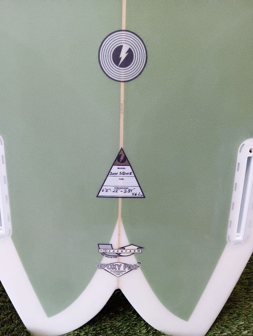 アルバムサーフボード　sunstone サンストーン　6.2 ツインフィッシュ