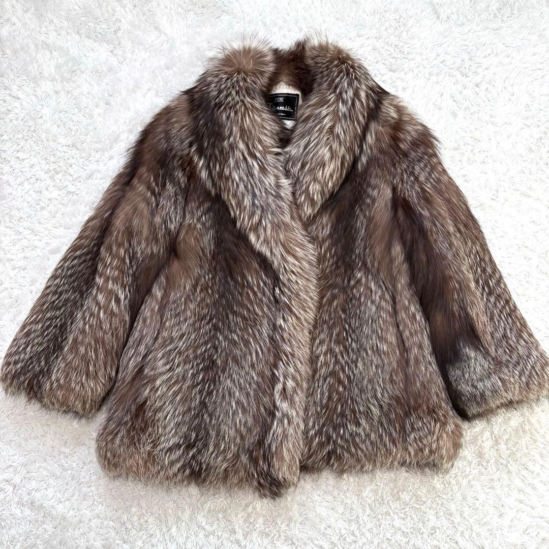 SAGA FOX 金サガ シルバーフォックスファージャケット コート13 XL