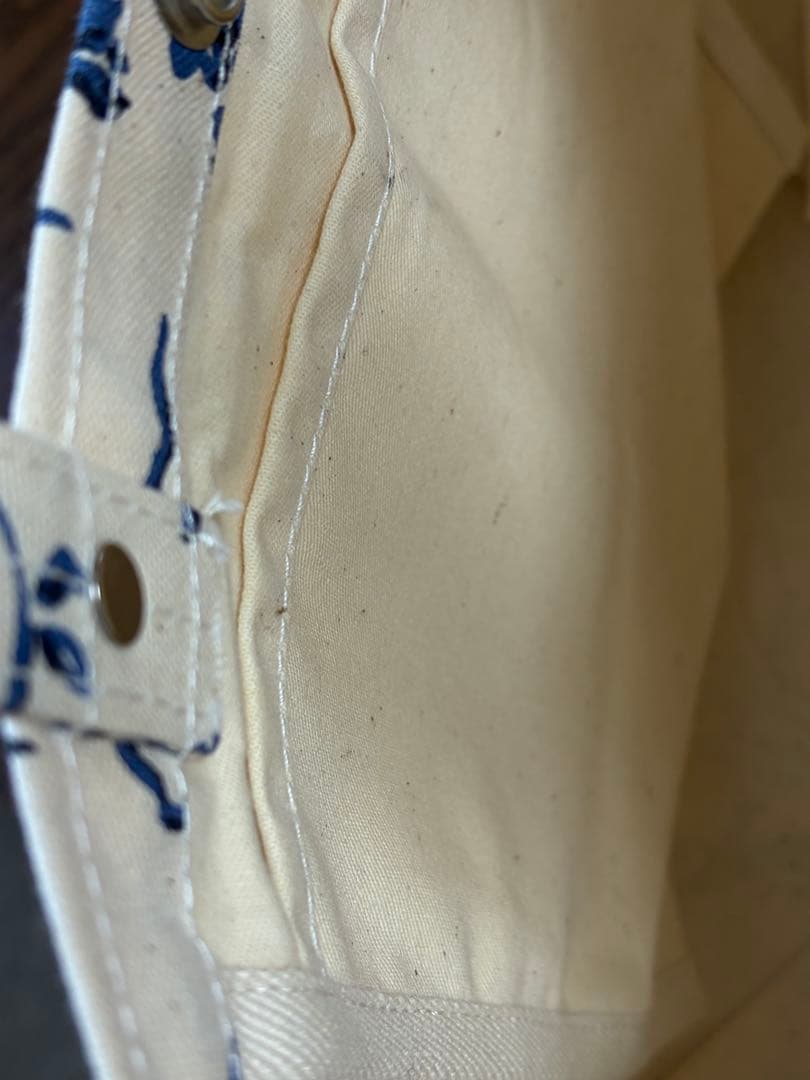 新品　信三郎帆布 花柄トートバッグ