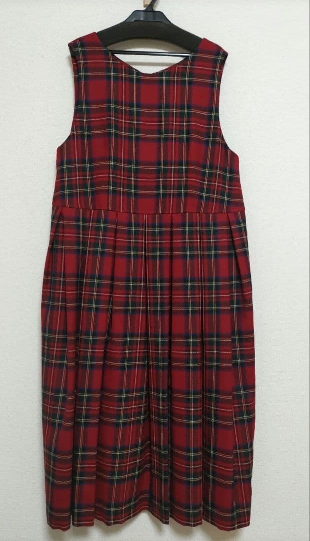 猫*読様 ジェーンマープルドンル・サロン　タータンチェックドミトリードレス