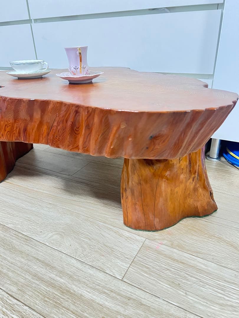 激安送料込‼️ テーブル 一枚板 座卓テーブル 天然木 重厚