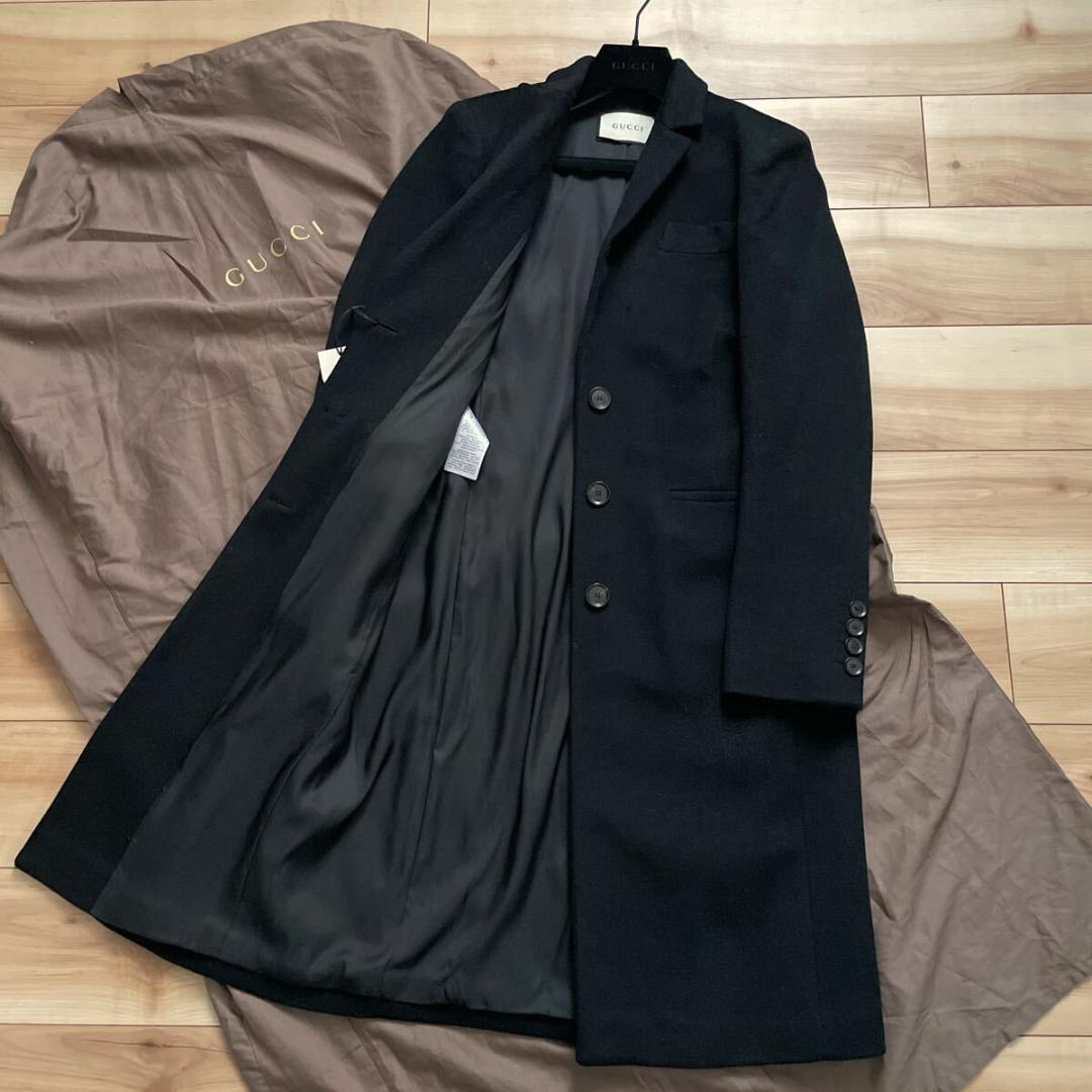 【美品】GUCCI グッチ ウール チェスターコート