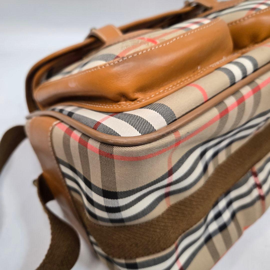 極美品 BURBERRY メッセンジャーバッグ ノバチェック シャドーホース