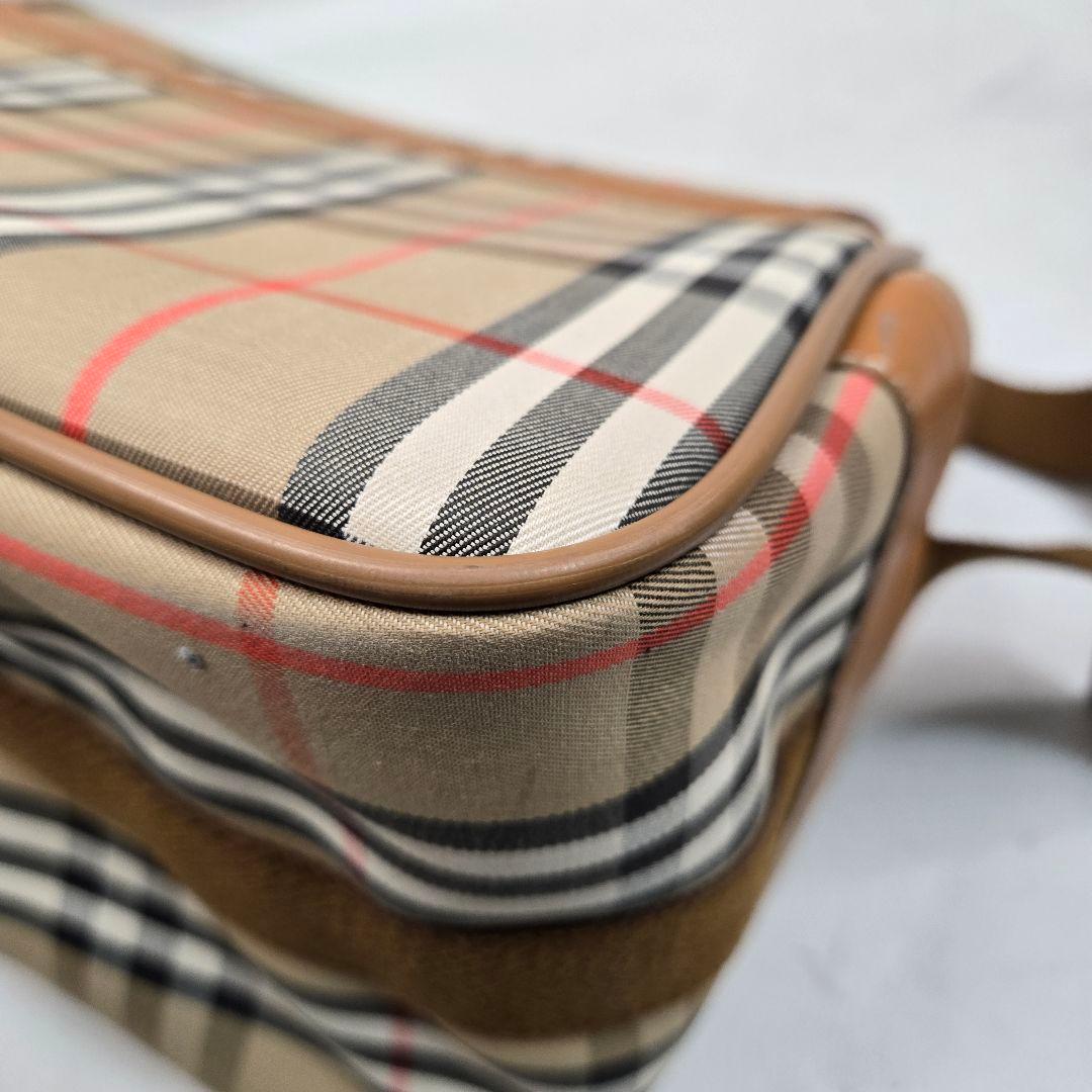 極美品 BURBERRY メッセンジャーバッグ ノバチェック シャドーホース