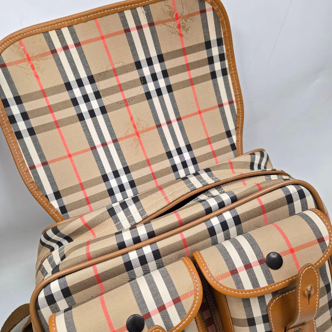 極美品 BURBERRY メッセンジャーバッグ ノバチェック シャドーホース