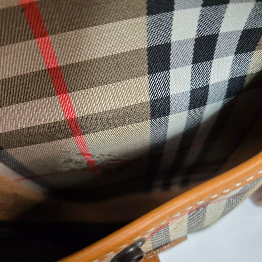 極美品 BURBERRY メッセンジャーバッグ ノバチェック シャドーホース