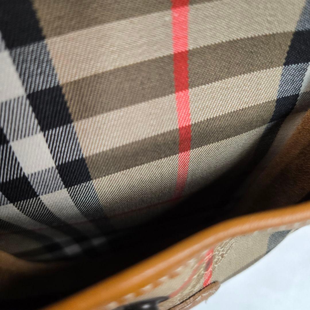 極美品 BURBERRY メッセンジャーバッグ ノバチェック シャドーホース
