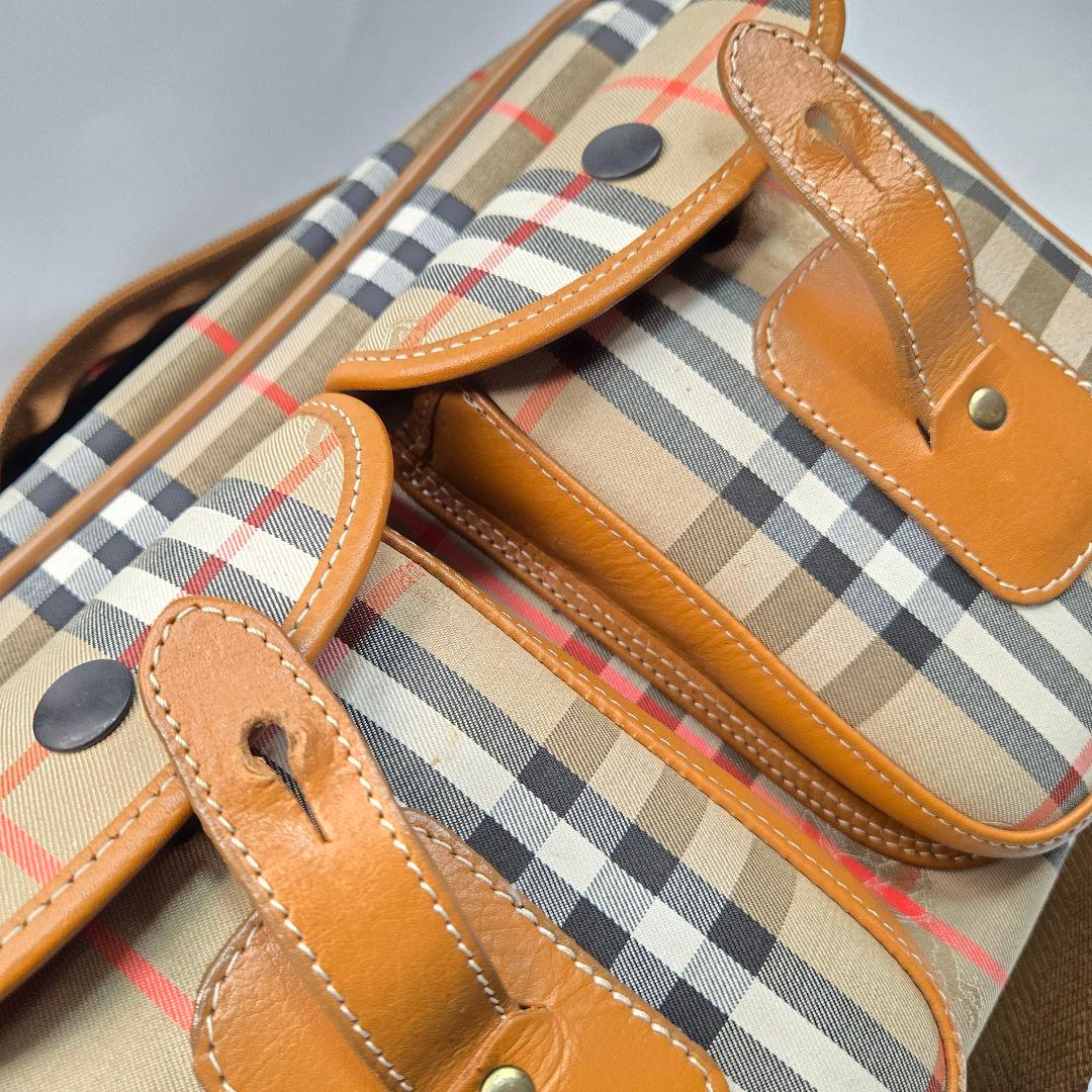 極美品 BURBERRY メッセンジャーバッグ ノバチェック シャドーホース
