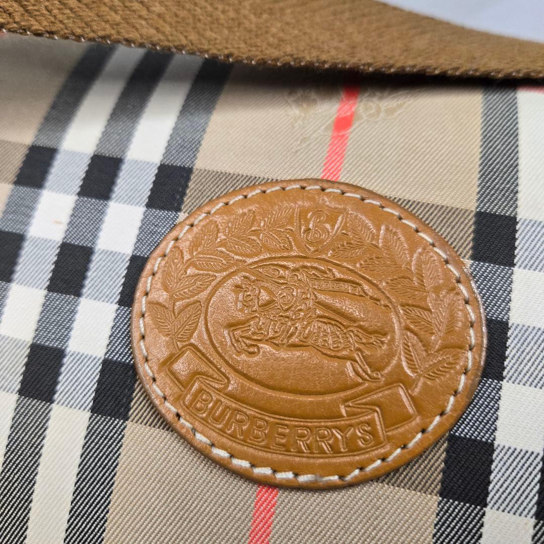 極美品 BURBERRY メッセンジャーバッグ ノバチェック シャドーホース