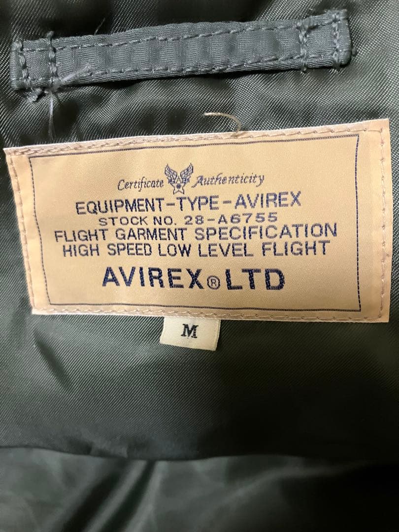 極暖！AVIREX USA n2b ジャケット 日本サイズＬ