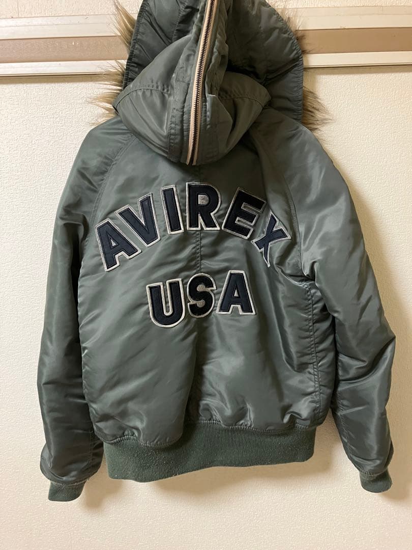 極暖！AVIREX USA n2b ジャケット 日本サイズＬ