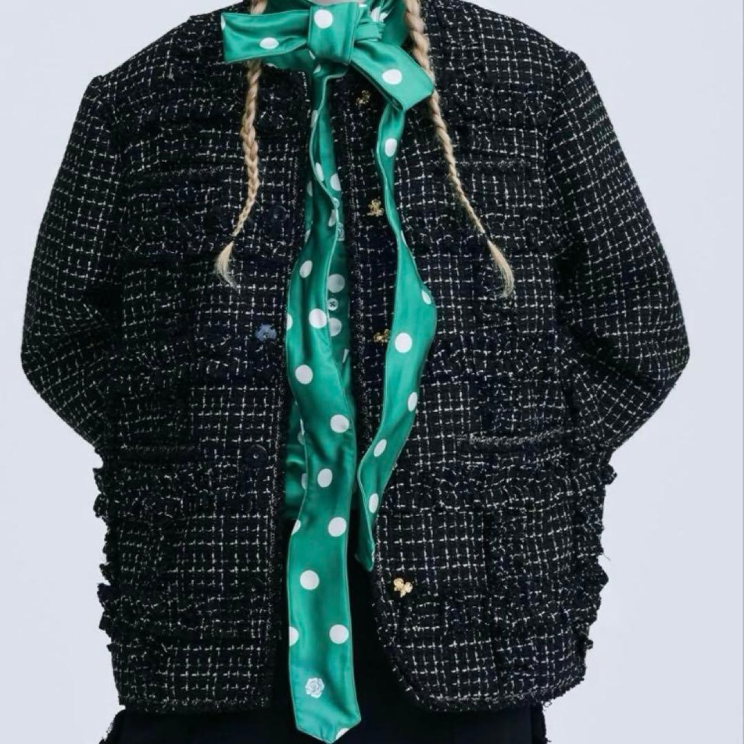 新品未使用※VIVIANO ツイードジャケット