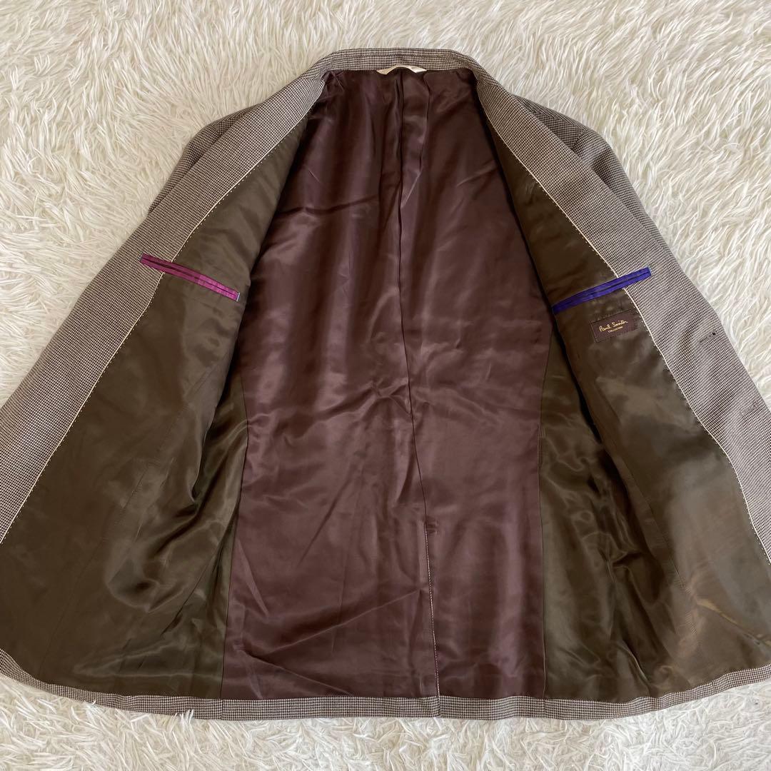 【極美品】ポールスミス　テーラードジャケット　千鳥格子　マルチカラー　XL