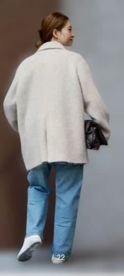 フレームワーク モヘヤシャギーテーラードコート38