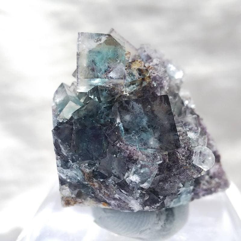 451 オコルス鉱山 フローライト クリア×ブルーグリーン 蛍石