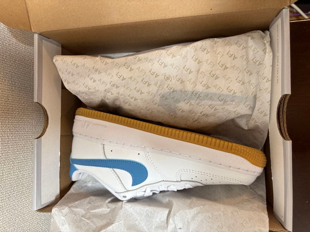 NIKE Air Force 1 ホワイト/ブルー 21cm