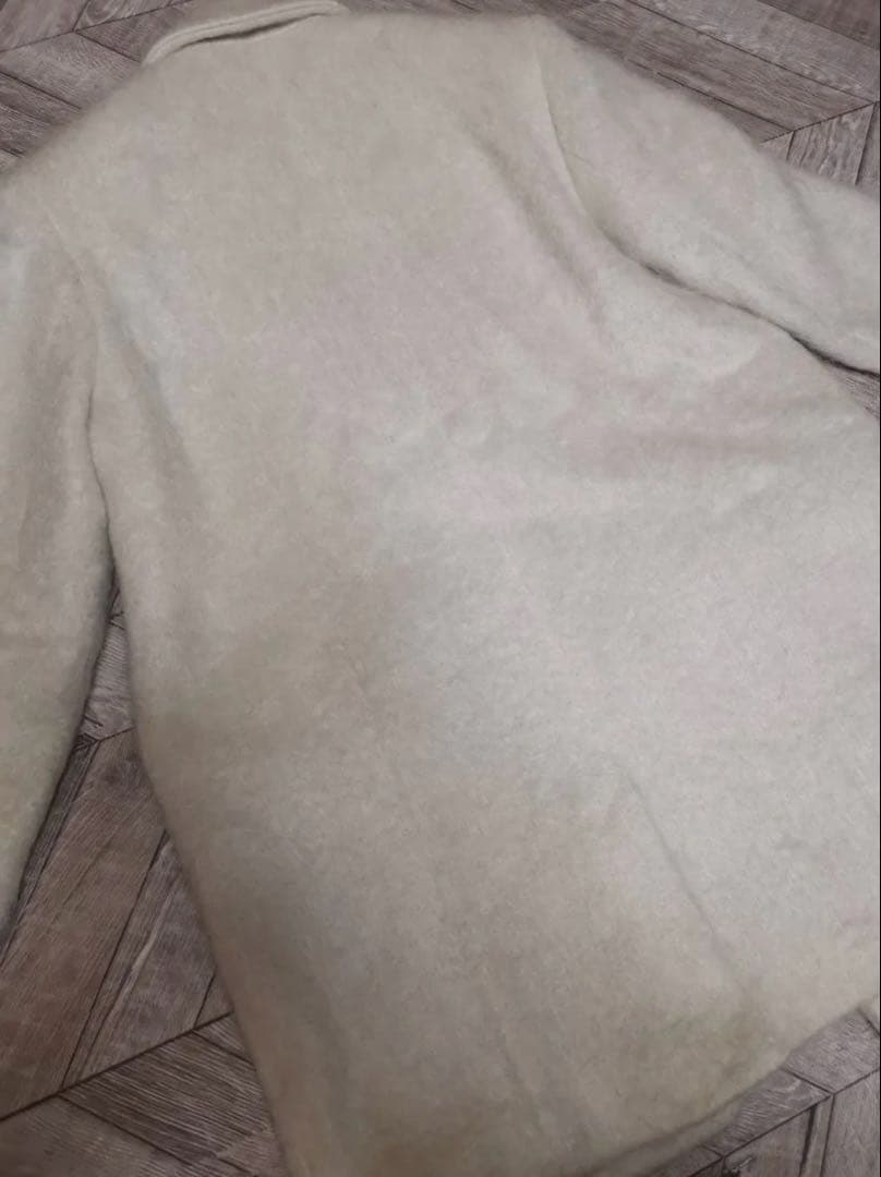 フレイアイディー　未使用　試着のみ テーラードシャギーコート　モヘアコート