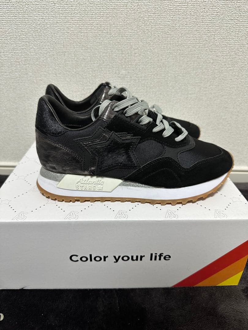 Atlantic Stars ブラック スニーカー　37