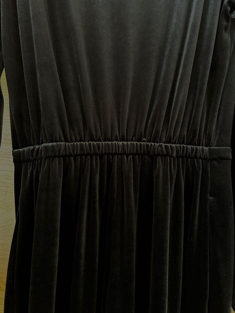 anuans 完売品 ベロアカットオールインワン ブラック