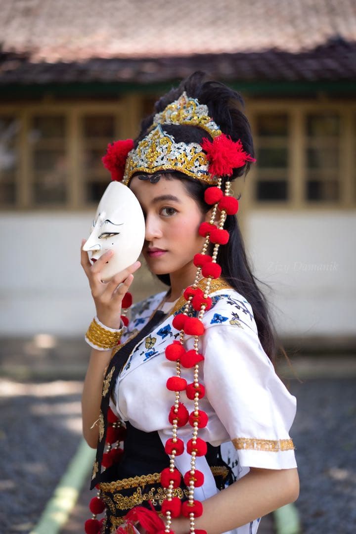 インドネシア舞楽面　パンジ王子