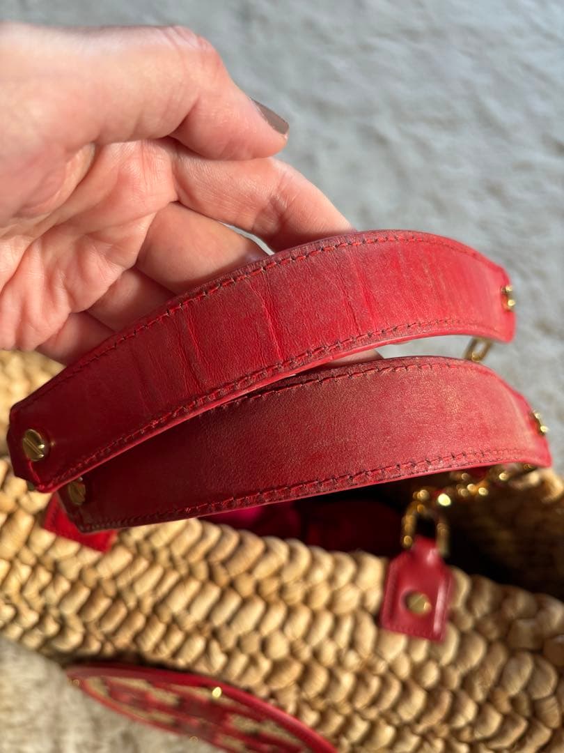 Tory Burch ロゴ入り かごバッグ