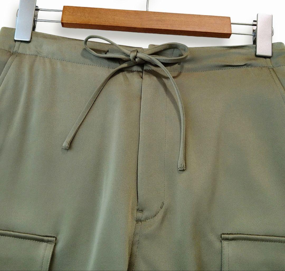 ■美品 THIRD MAGAZINE × mikomori サテンカーゴパンツ