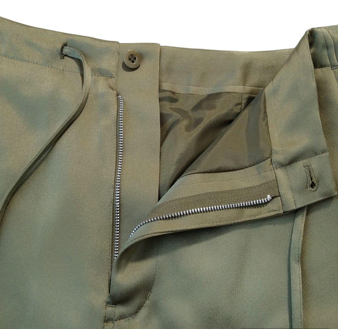 ■美品 THIRD MAGAZINE × mikomori サテンカーゴパンツ