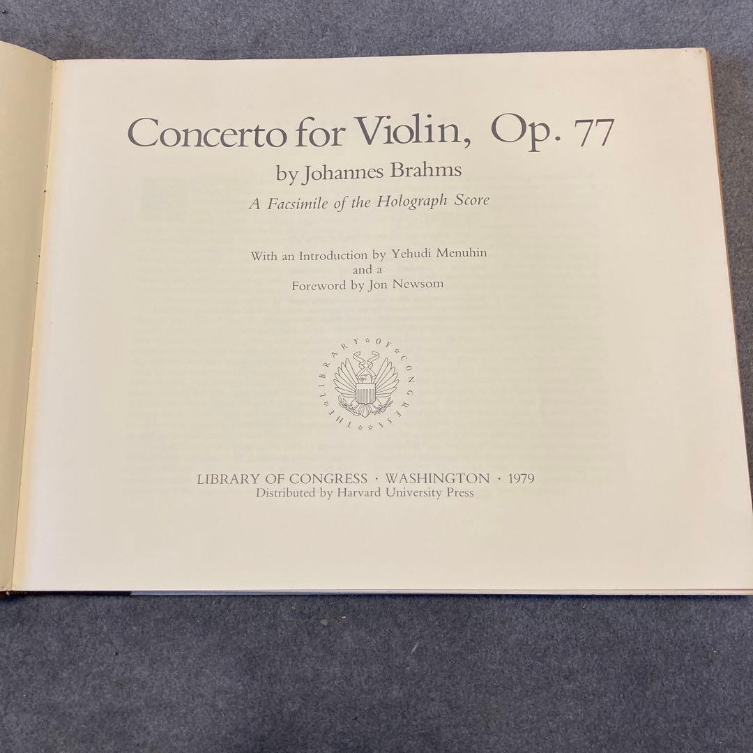 アート・デザイン・音楽 Brahms Concerto for Violin , Op.77