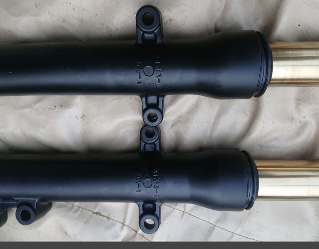 バリオス　OH済フロントフォーク　新品ゴールドインナーチューブ