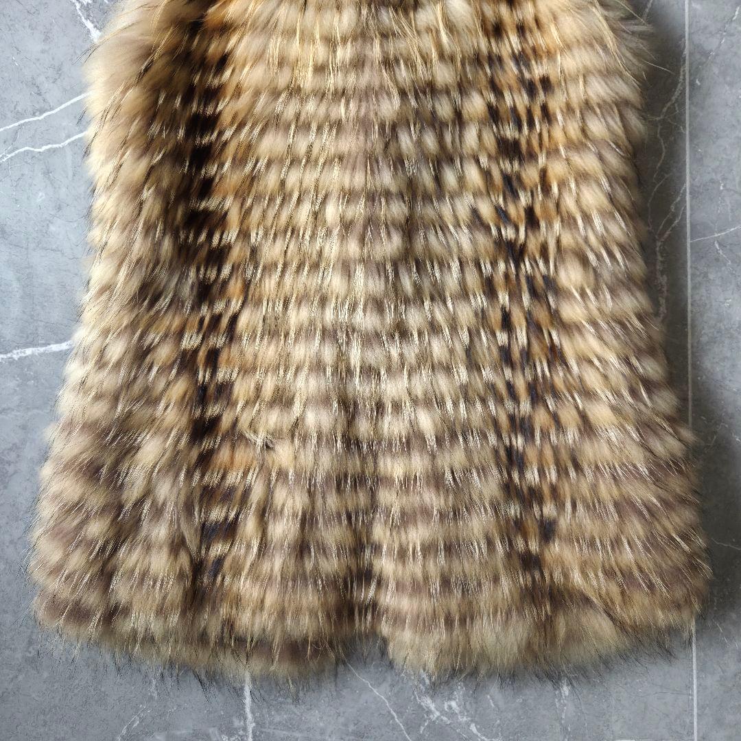 仏国製 メテオ イヴサロモン ラクーン フォックス ファーベスト 36