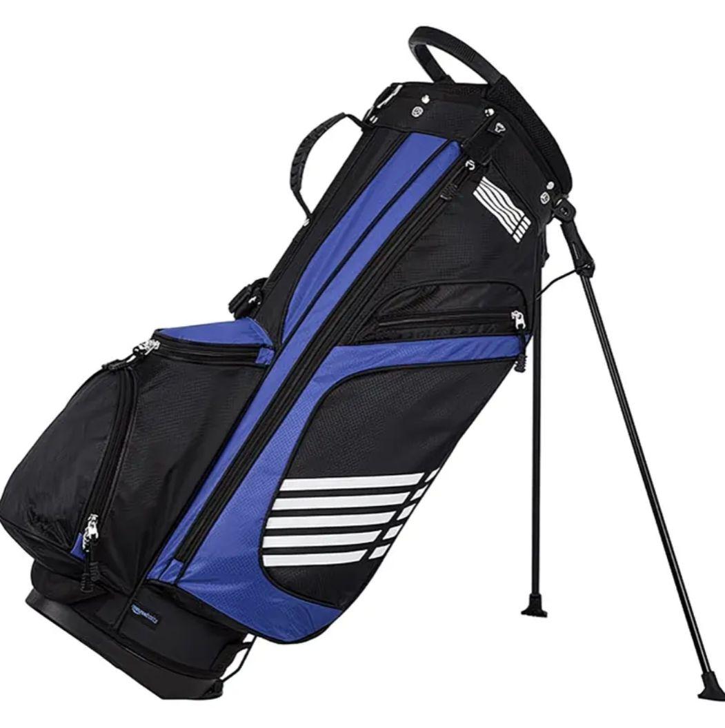 ゴルフスタンドバッグ 黒と青