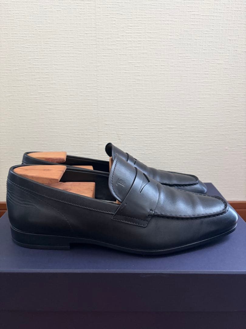 美品TOD'S 【トッズ】レザーローファー　6 1/2ブラック
