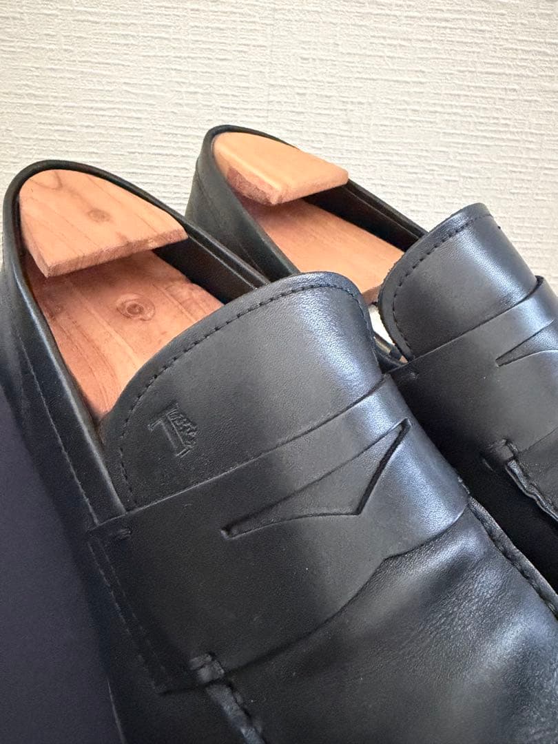 美品TOD'S 【トッズ】レザーローファー　6 1/2ブラック