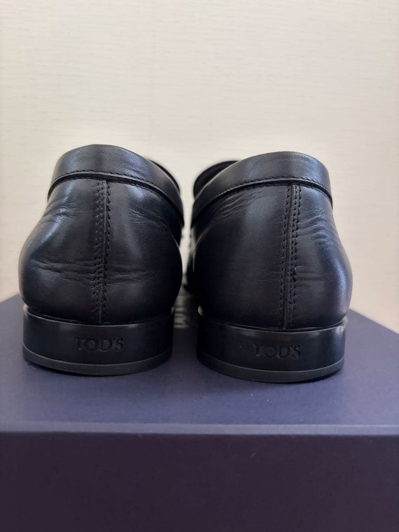 美品TOD'S 【トッズ】レザーローファー　6 1/2ブラック