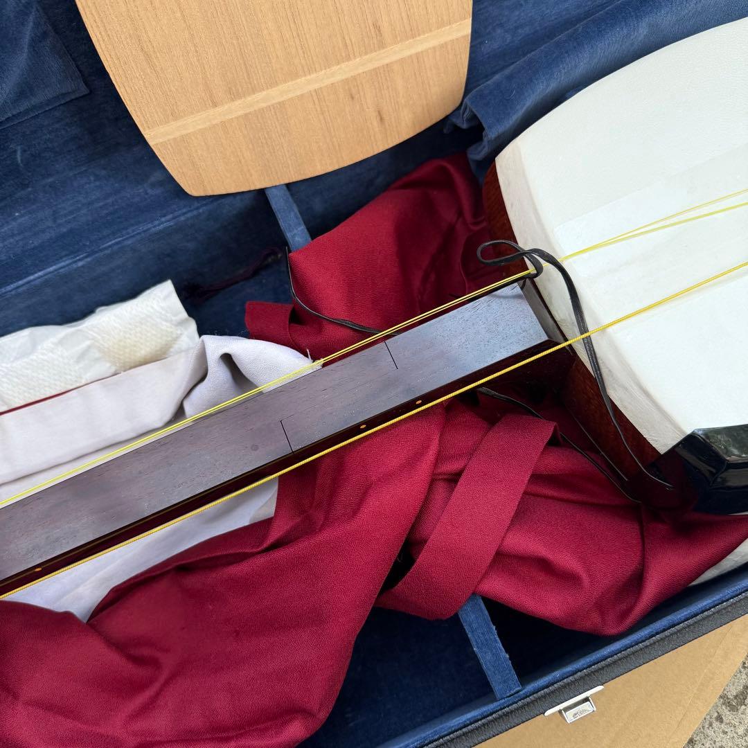 三味線 紅木 K9 金細 破れあり 布袋 高級