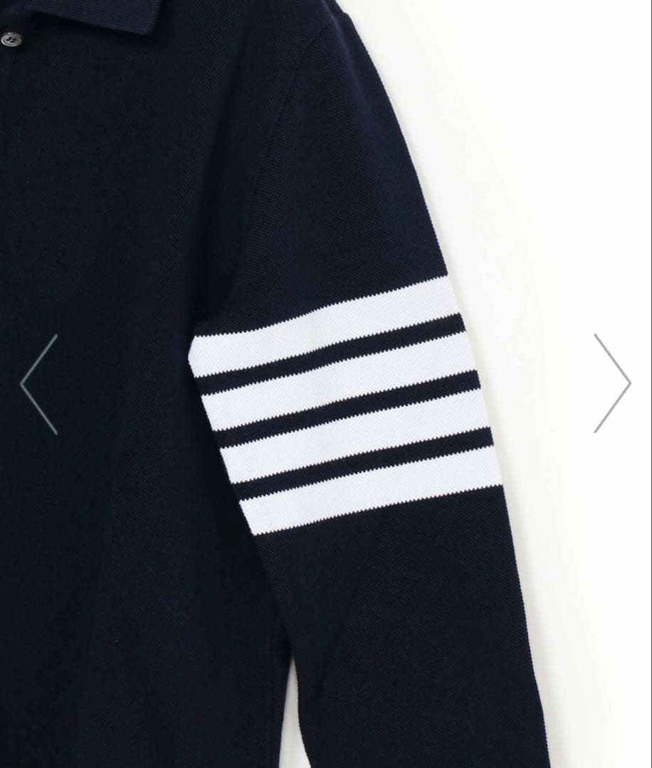 トップス THOM BROWNE LONG SLEEVE POLO