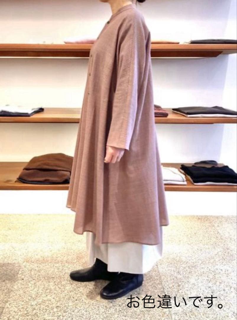 ヨーガンレール　2025ウールコットン平チュニックブラウス