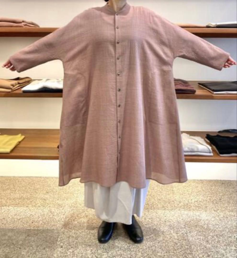 ヨーガンレール　2025ウールコットン平チュニックブラウス