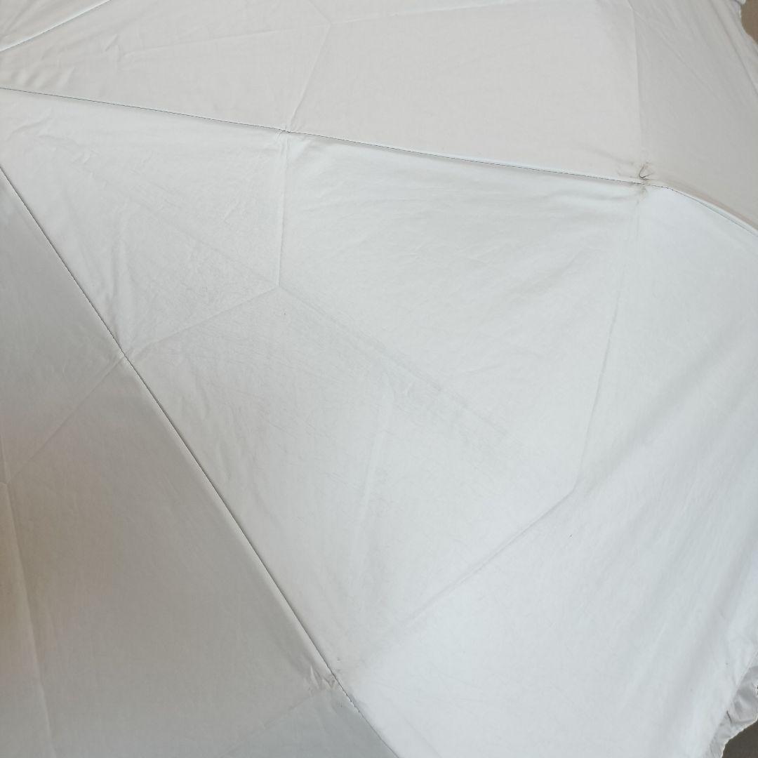 シロノサクラ 折りたたみ日傘 ホワイト 傘袋付き 折り畳み 晴雨兼用 完全遮光