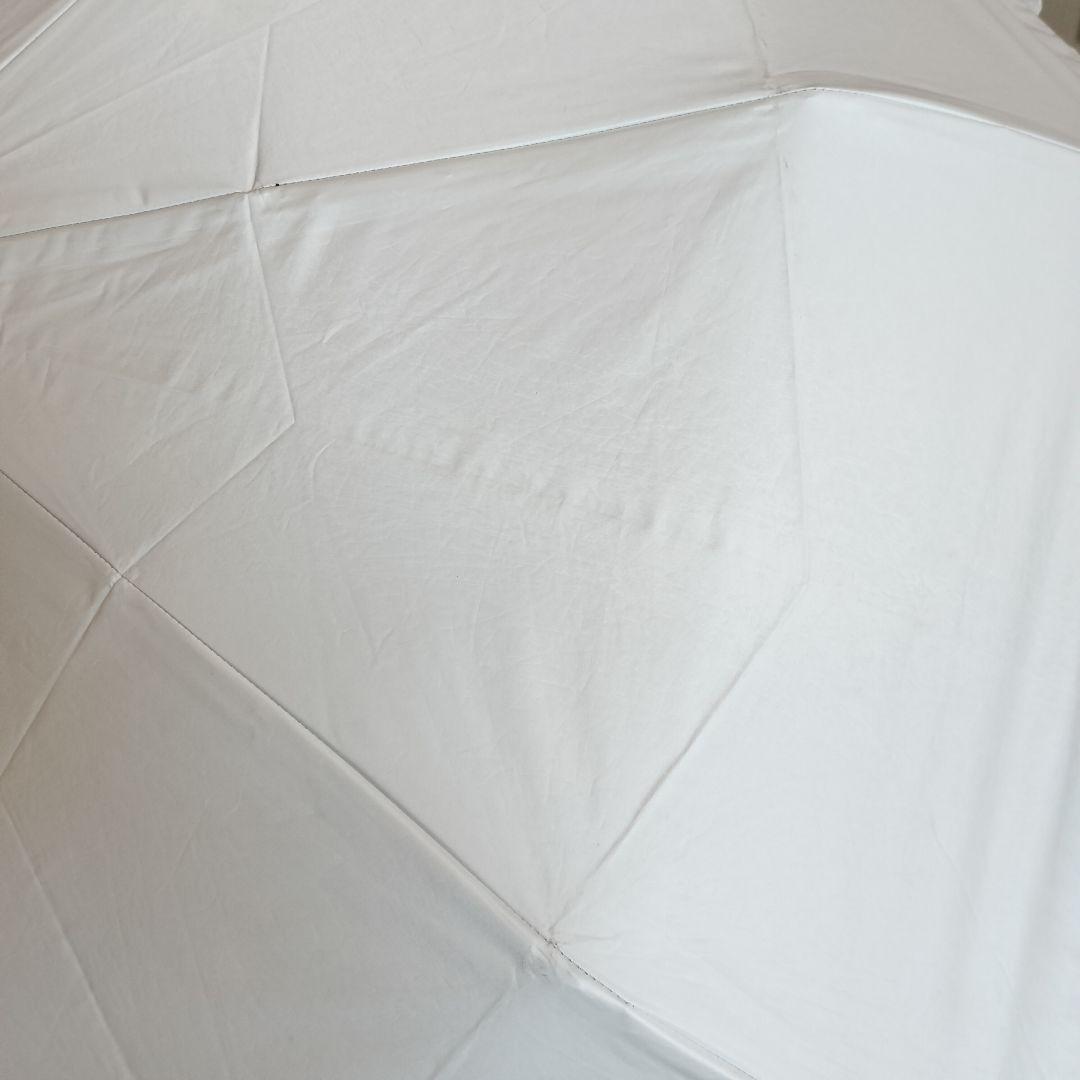 シロノサクラ 折りたたみ日傘 ホワイト 傘袋付き 折り畳み 晴雨兼用 完全遮光