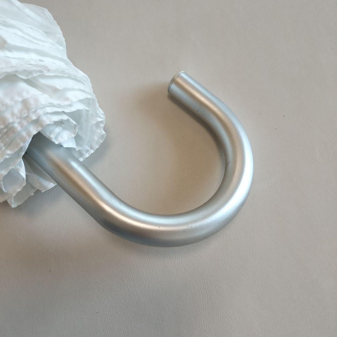 シロノサクラ 折りたたみ日傘 ホワイト 傘袋付き 折り畳み 晴雨兼用 完全遮光