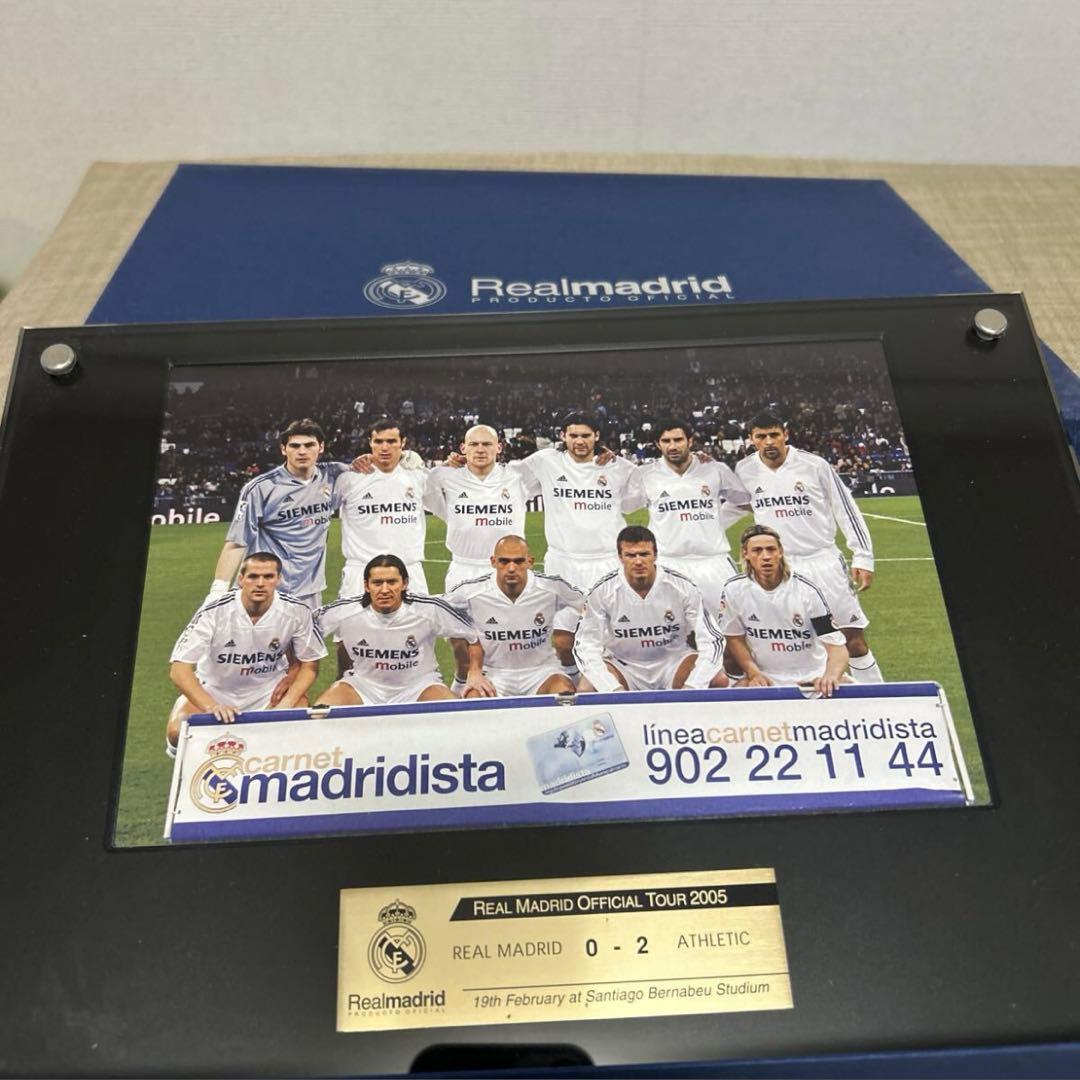 レアル・マドリード 公式 2005年ワールドツアー記念品 額 ベッカム