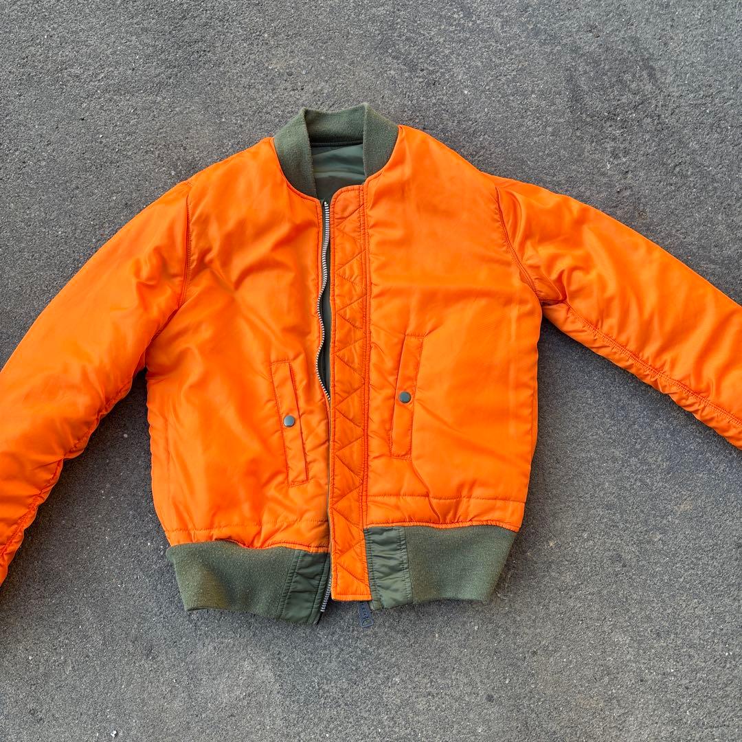 アルファma1 リバーシブル　y2k 短丈　フライトジャケット　アメカジ