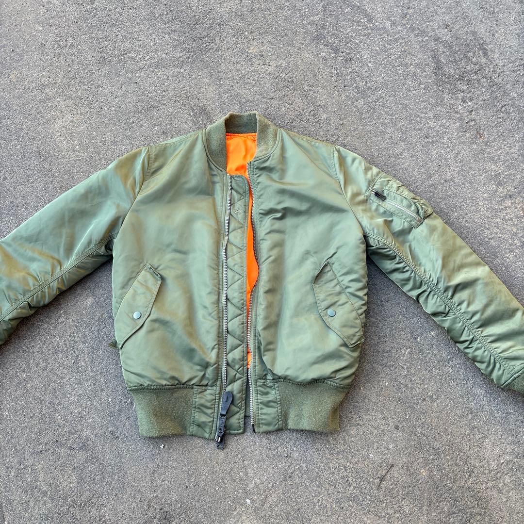 アルファma1 リバーシブル　y2k 短丈　フライトジャケット　アメカジ