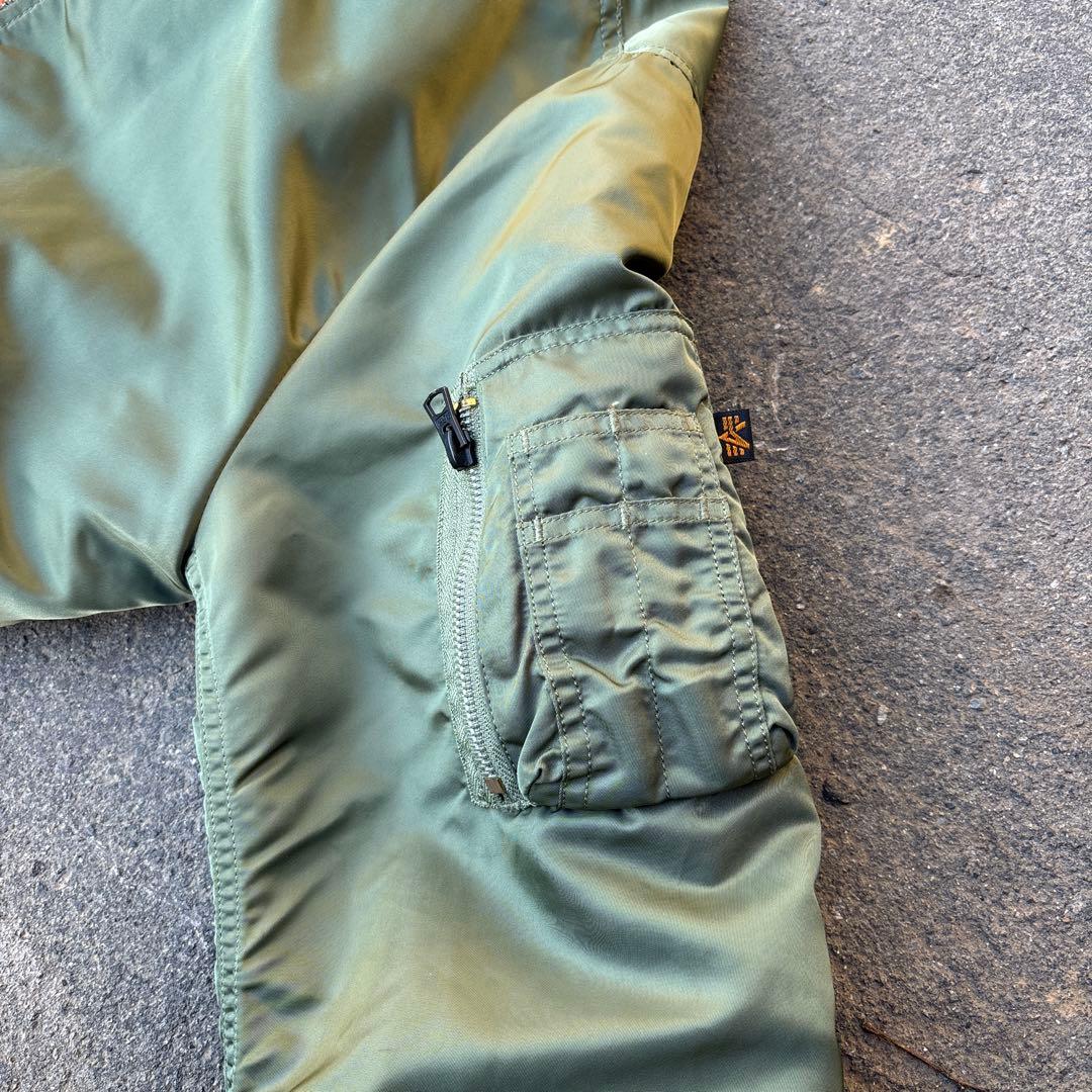 アルファma1 リバーシブル　y2k 短丈　フライトジャケット　アメカジ