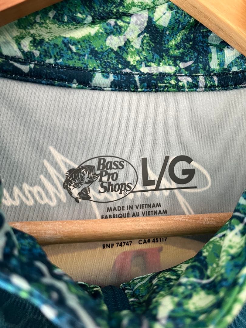 希少 BASS PRO SHOPS フィッシングシャツ L グリーン