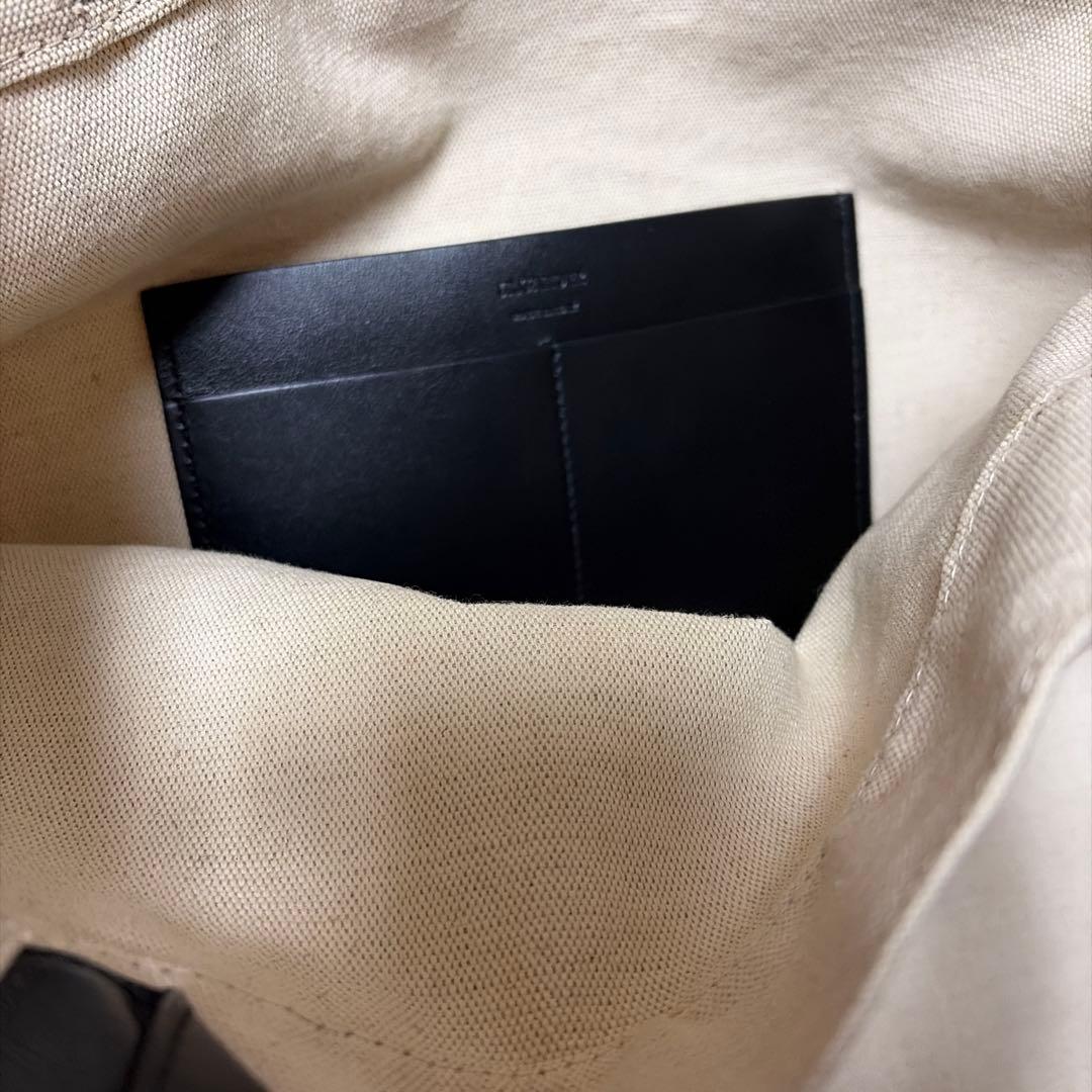 あJIL SANDER ベージュ ロゴ トートバッグ