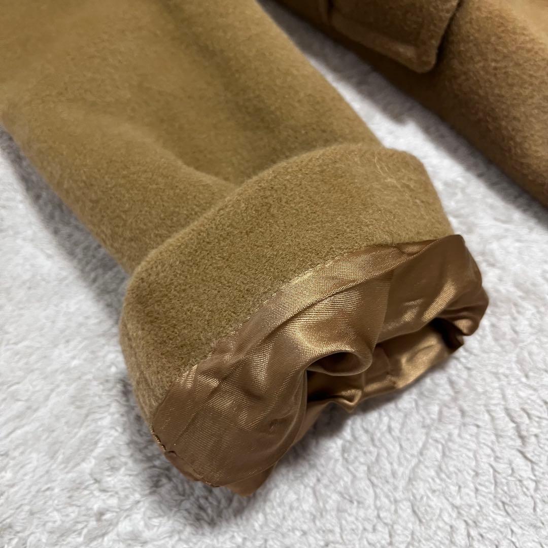 ヒツジツキ　マックスマーラ　ウール　カシミヤ混　ロング　ダブルコート